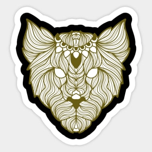 African Lion Inspired Sticker